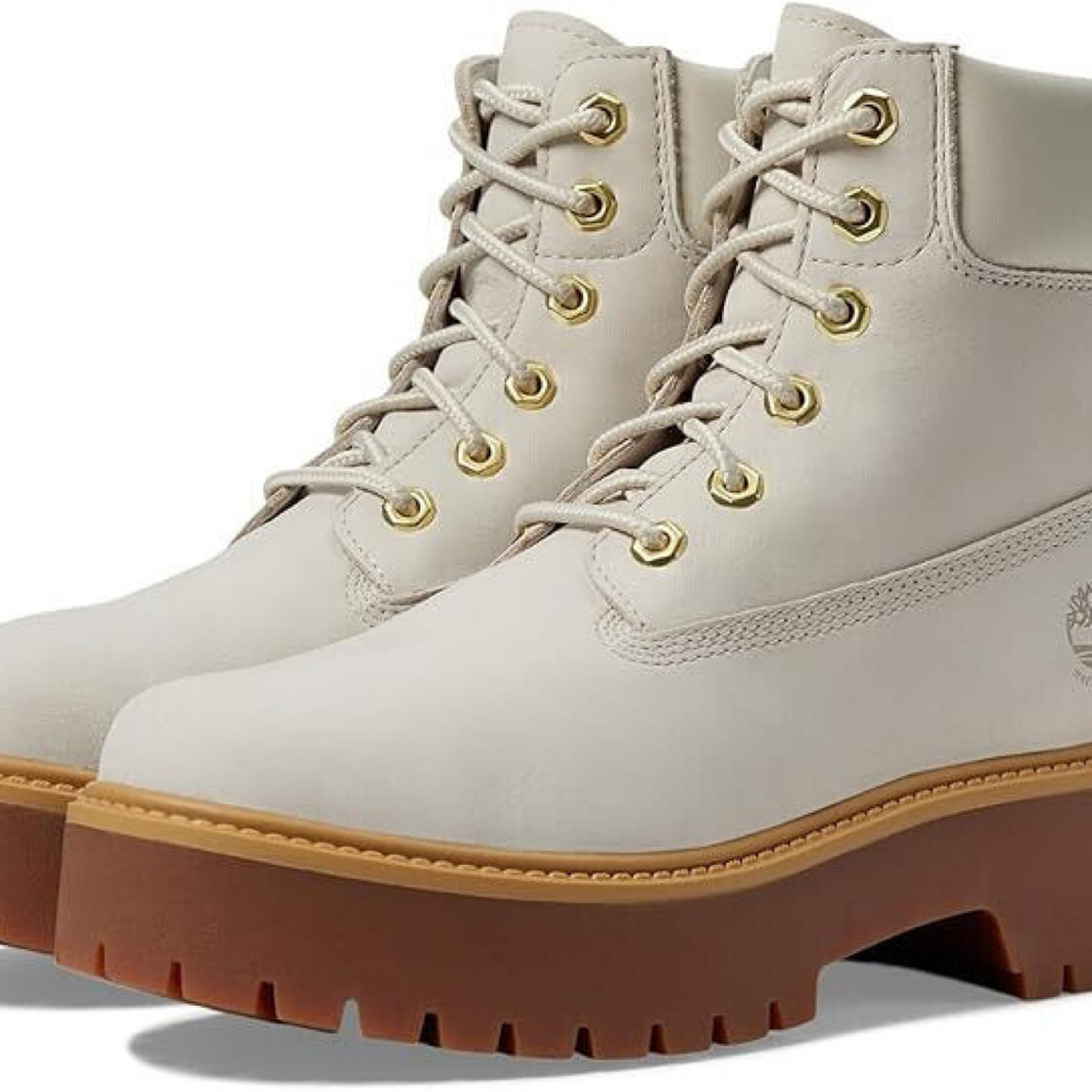Timberland Women's Stone Street 6 \" Lace Up Waterproof Rugby Tan Ortholite